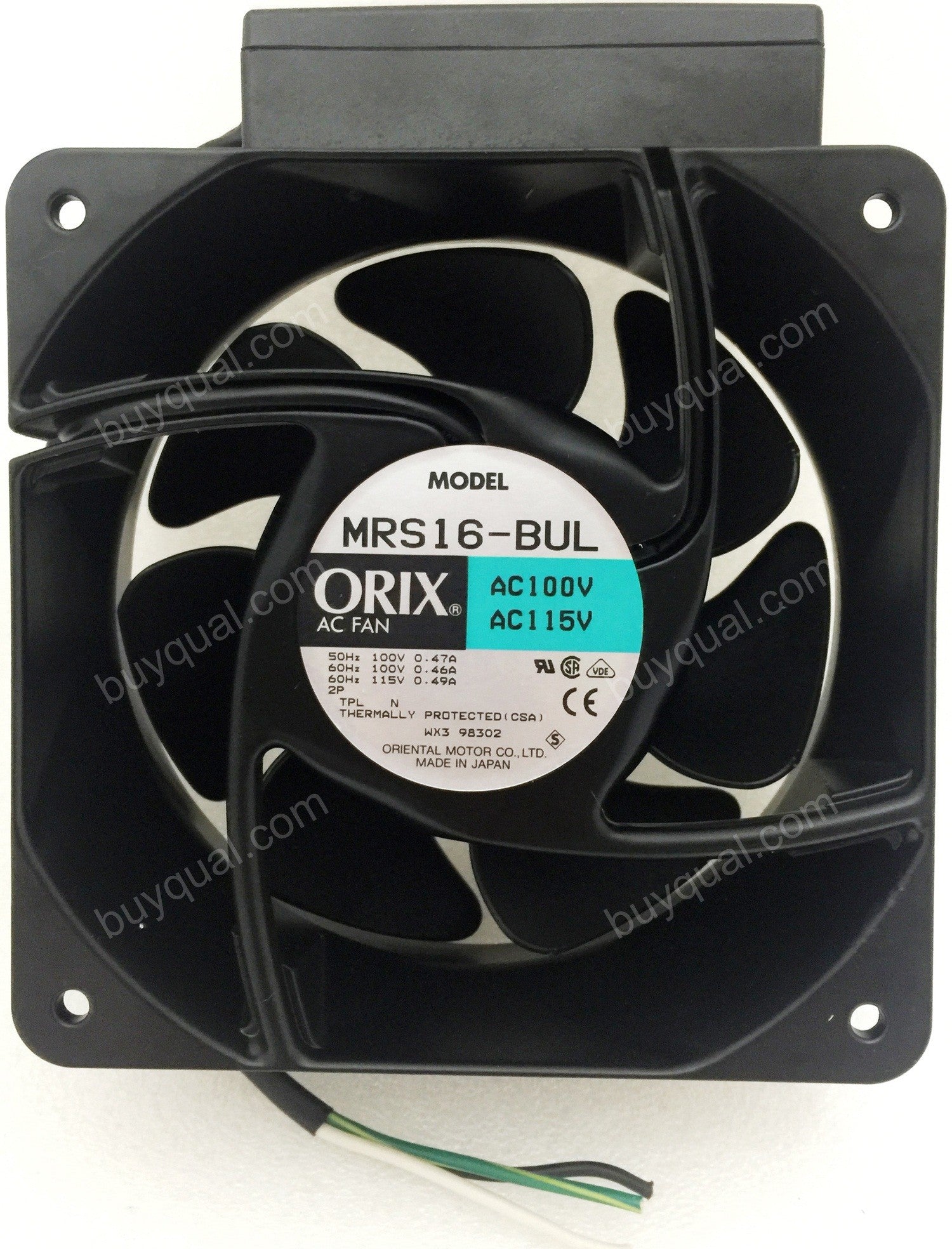 ORIX MRS16-BUL 100/115V 0.46/0.47/0.49A Cooling Fan ORIX MRS16-BUL 100/115V 0.46/0.47/0.49A Cooling Fan